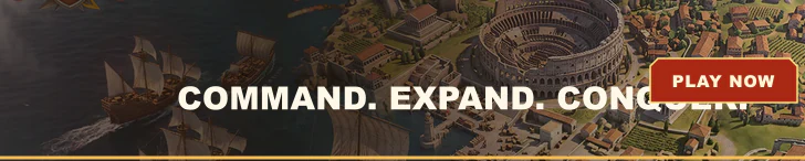 Rise of Kingdoms civilization and harbor artwork with Build Your Kingdom campaign creative
